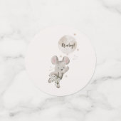 Confettis Bébé Garçon Animaux et Ballons Douche (Petit recto)