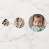 Confettis bébé garçon photo nom personnalisé Bébé (Devant)