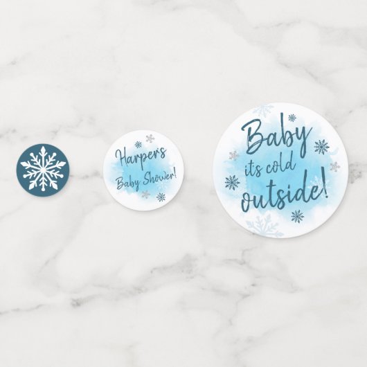 Confettis Bébé Il fait froid dehors (Derrière)