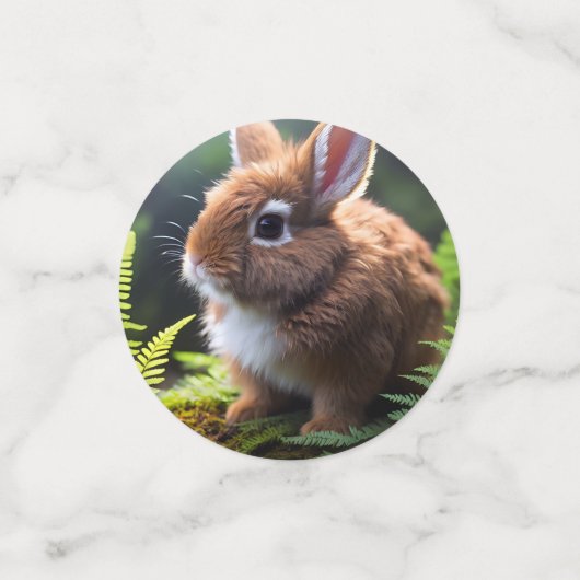 Confettis Bébé lapin nain lapin, (Petit recto)