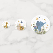 Confettis Bébé mignon Animaux Baby shower Floral (Derrière)