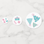 Confettis Bébé mignon Animaux Jardin Fête 1er Anniversaire T (Devant)