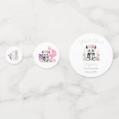 Confettis Bébé Panda Peonies Baby shower Jungle (Derrière)