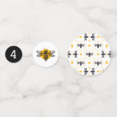 Confettis Bee Honeycomb Jaune Black Kids 4e fête d'anniversa (Devant)