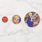 Confettis Bénédiction et voeux de Noël chrétien (Derrière)