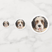 Confettis Bernedoodle Chien 3D inspiré (Devant)