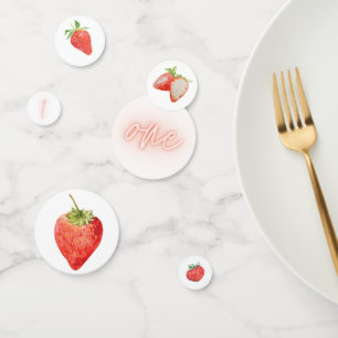 Confettis Berry First   1er anniversaire   fraise   Partie