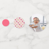 Confettis Berry Sweet Anniversaire fraise rose (Devant)