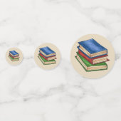 Confettis Bibliothèque Livres Professeur Bibliothécaire Écol (Devant)