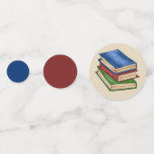 Confettis Bibliothèque Livres Professeur Bibliothécaire Écol (Derrière)