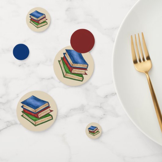 Confettis Bibliothèque Livres Professeur Bibliothécaire Écol (Groupe)