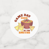 Confettis Big Football Jeu Tailgate Party Chips Fromage Dip (Petit recto)