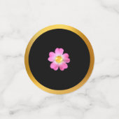 Confettis Black White Gold Celebration (Petit recto)