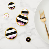 Confettis Black White Gold Celebration (Groupe)