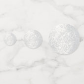 Confettis Blanc Élégant Pailleté (Devant)