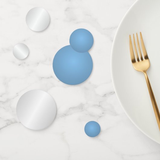 Confettis Blanc et bleu (Groupe)