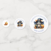 Confettis Bleu Aquarelle Bébé Dragon Baby shower Halloween (Devant)