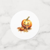 Confettis Bleu Aquarelle Bébé Dragon Baby shower Halloween (Petit recto)