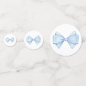 Confettis Bleu aquarelle Bow & Balloon (Derrière)