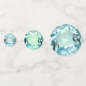 Confettis Bleu clair Aquamarine Gemstone Anniversaire (Devant)