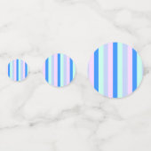 Confettis Bleu, Lavande, Rose et Monnaie Pastel Grandes vert (Derrière)