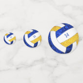 Confettis bleu or filles volley-ball (Derrière)