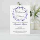 Confettis bleus - invitation de dîner de la (Debout devant)