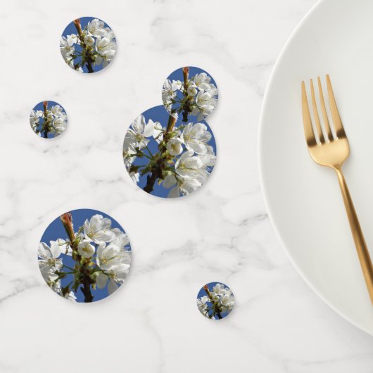 Confettis Bloom du printemps blanc (Groupe)
