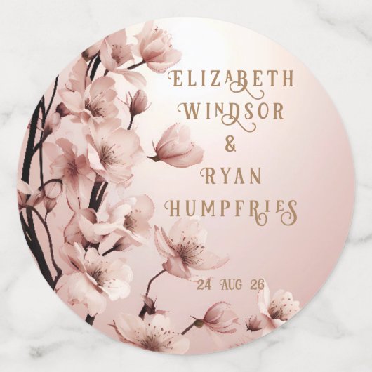 Confettis Blossoms of Love" Collection Faire-part de mariage (Grand verso)