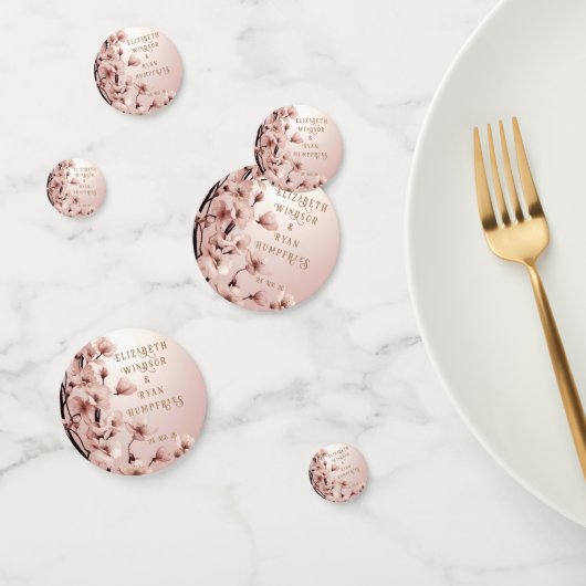 Confettis Blossoms of Love" Collection Faire-part de mariage (Groupe)