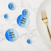 Confettis Blue Stripes Joyeux Anniversaire (Groupe)