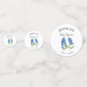 Confettis Bluebonnets Fleurs Texas Baby shower Girl (Devant)