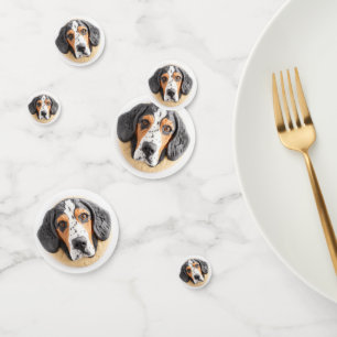 Confettis Bluetick Coonhound Dog 3D inspiré