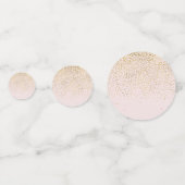 Confettis Blush Rose & Or Moderne Glam Party (Derrière)