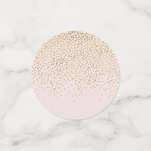 Confettis Blush Rose & Or Moderne Glam Party (Petit recto)