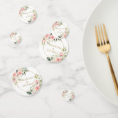 Confettis Bohême Blush rose mariage d'or eucalyptus (Groupe)