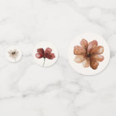 Confettis Boho automne Fête de mariage avec des fleurs sauva (Devant)