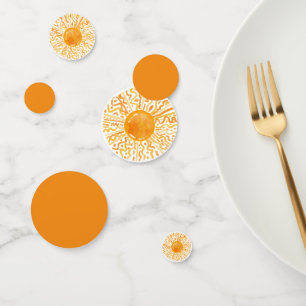 Confettis Boho Little Ray of Sunshine Orange Aquarelle Solei
