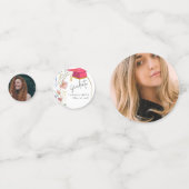 Confettis Boho Parti de graduation Fleur sauvage (Devant)
