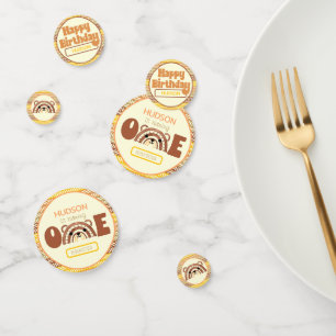 Confettis Boho Rainbow Bear Premier anniversaire