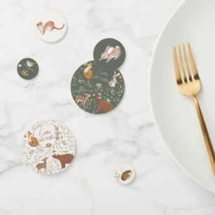 Confettis Boho Woodland Animaux Forest Friends Baby shower