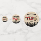 Confettis Bois de bûcheron à plaies rustiques 2e anniversair (Devant)