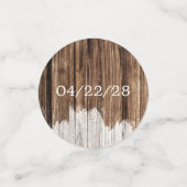 Confettis Bois rustique et lanternes (Petit recto)