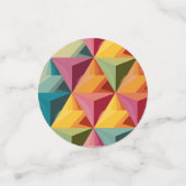 Confettis Bold Geometric Triangle Pattern  (Petit recto)