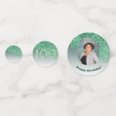 Confettis Bonne 100e anniversaire Chic Falling Parties scint (Devant)