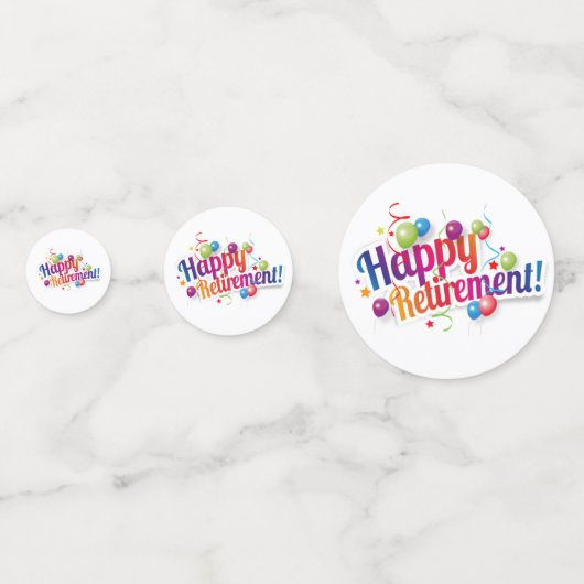 Confettis Bonne retraite (Derrière)