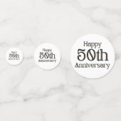 Confettis Bonne table du 50e anniversaire (Devant)