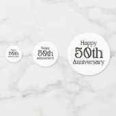 Confettis Bonne table du 50e anniversaire (Derrière)