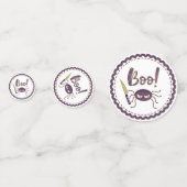 Confettis Boo drôle Halloween personnage d'araignée main (Devant)