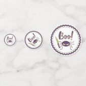 Confettis Boo drôle Halloween personnage d'araignée main (Derrière)